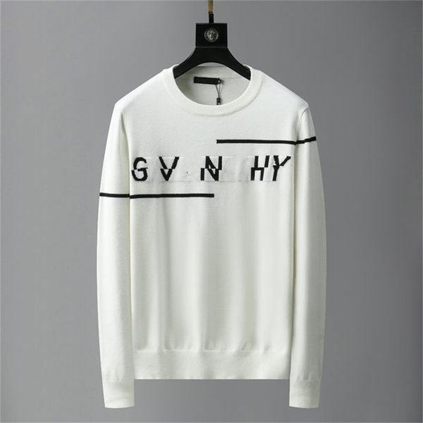 men's sweater black and white red color new brand grid lettered pattern casual multiple sports sweater fashion comfortable anti pilling, White;black
men's sweater black and white red color new brand grid lettered pattern casual multiple sports sweater fashion comfortable anti pilling, White;black
