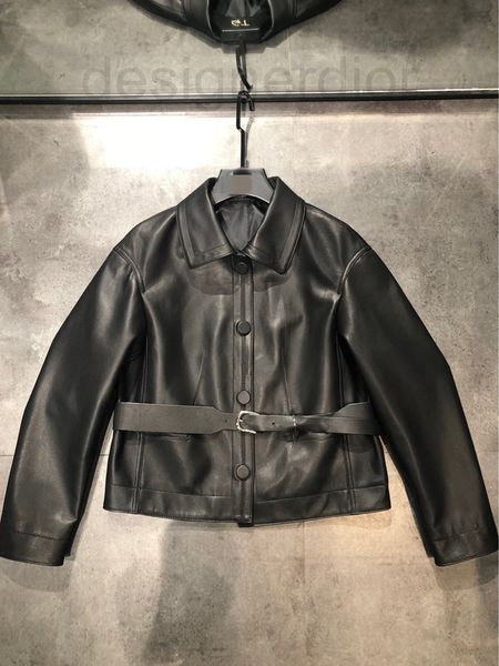 women's leather & faux designer in autumn and winter of 2021 new h family rice grain sheep skin short coat is elegant lear belt lear fo, Black
women's leather & faux designer in autumn and winter of 2021 new h family rice grain sheep skin short coat is elegant lear belt lear fo, Black