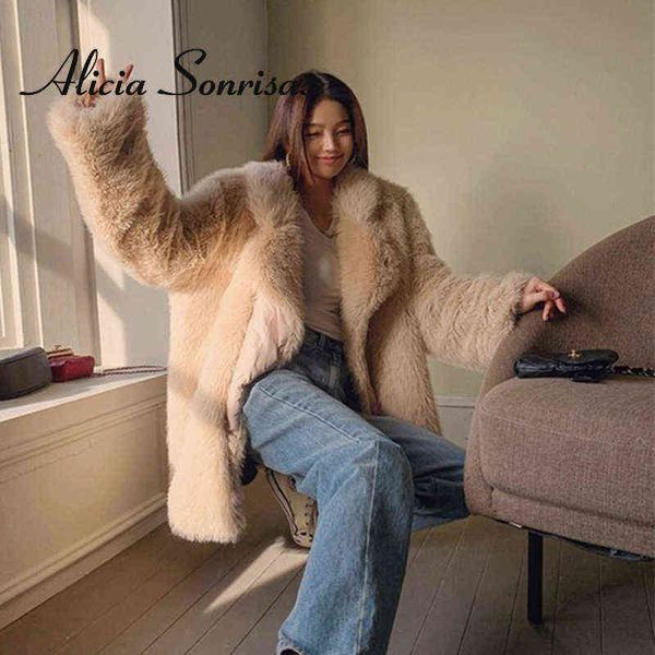 women's down parkas 2021 winter women faux fur warm thick long tailored collar casual fashion coat solid yellow fluffy cardigan jacket, Black
women's down parkas 2021 winter women faux fur warm thick long tailored collar casual fashion coat solid yellow fluffy cardigan jacket, Black