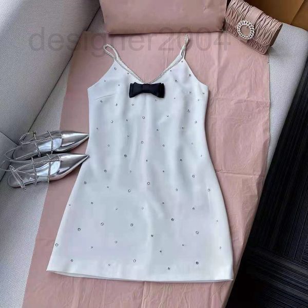 casual dresses designer yb2022 summer new miu home dress heavy industry diamond studded suspender skirt holiday a-line sleeveless 7zh7, Black;gray
casual dresses designer yb2022 summer new miu home dress heavy industry diamond studded suspender skirt holiday a-line sleeveless 7zh7, Black;gray