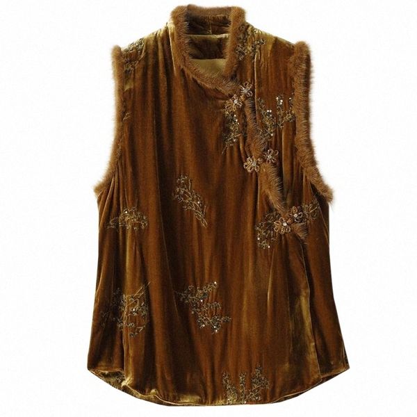 women's vests women's vests 100% silk velvet vest collar quited elegant blouse l3o0#, Black;white
women's vests women's vests 100% silk velvet vest collar quited elegant blouse l3o0#, Black;white