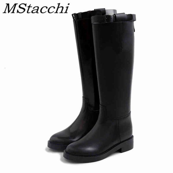 boots black leather women knight winter punk style buckle flat shoes chausure femme 2022 220901
boots black leather women knight winter punk style buckle flat shoes chausure femme 2022 220901