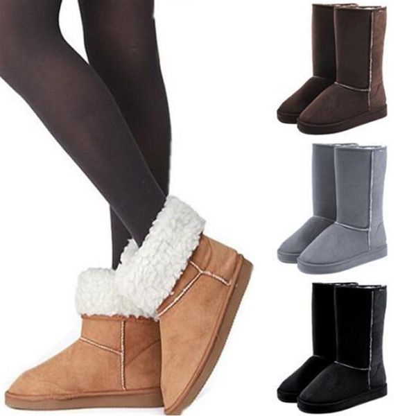 whole classic women boots tall waterproof cowhide genuine leather snow boots warm shoes for women fashion winter long suede bo254s, Black
whole classic women boots tall waterproof cowhide genuine leather snow boots warm shoes for women fashion winter long suede bo254s, Black