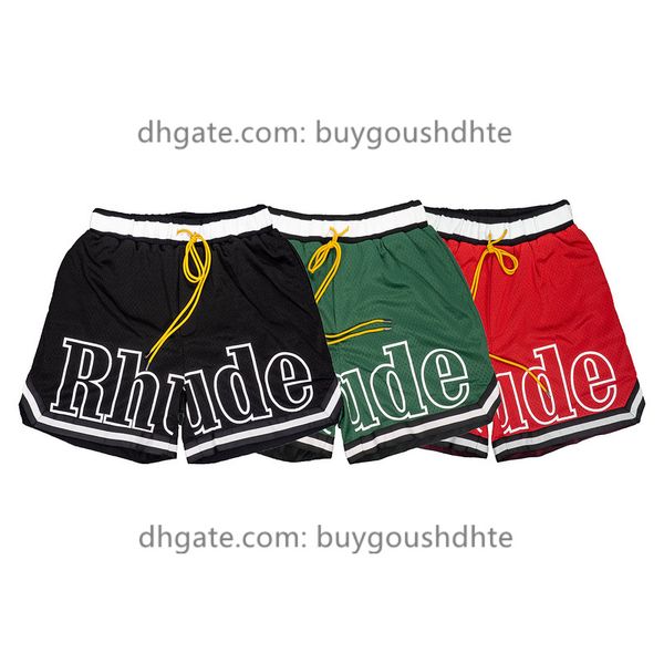 summer style rhude shorts men women streetwear mesh breathable leather embroidery basketball shorts, White;black
summer style rhude shorts men women streetwear mesh breathable leather embroidery basketball shorts, White;black