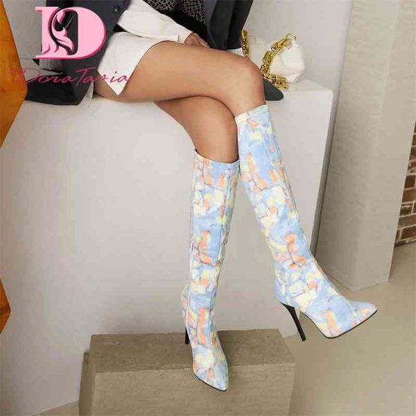 boots doratasia fashion new female mixed colors flock thin heels boots pointed toe zipper knee high boots women party shoes woman 220903, Black
boots doratasia fashion new female mixed colors flock thin heels boots pointed toe zipper knee high boots women party shoes woman 220903, Black