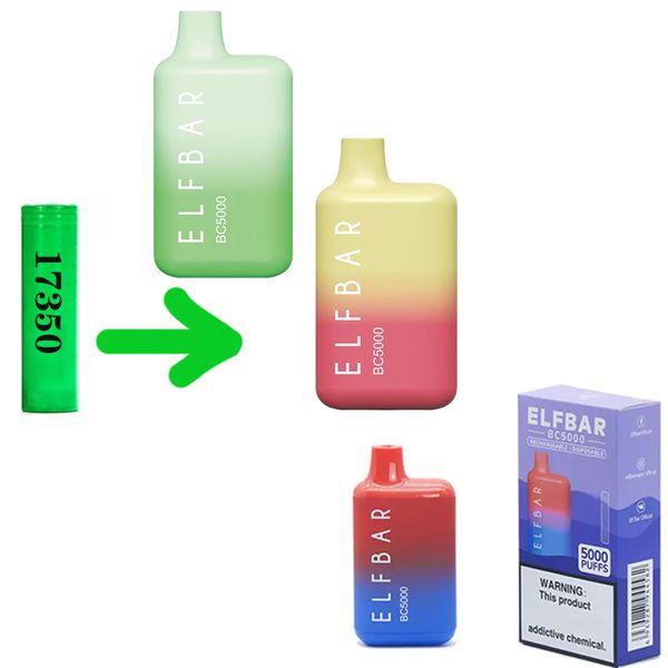 17350 battery elf bar bc5000 puffs rechargeable 650mah 5% mesh coil 13ml pre-filled cartridge vapor devcices vaoirizer kits
17350 battery elf bar bc5000 puffs rechargeable 650mah 5% mesh coil 13ml pre-filled cartridge vapor devcices vaoirizer kits