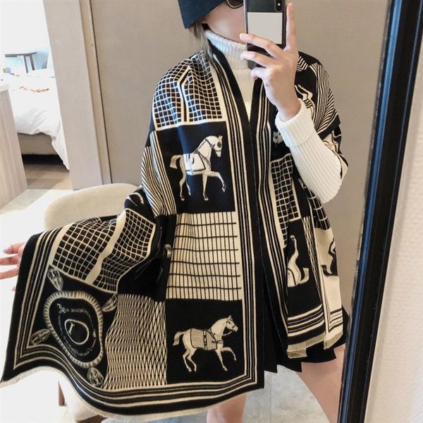 designer womens scarf cashmere scarf women winter scarves ladies shawls big letter horse pattern wool landscape animal print pashminas 2692, Blue;gray
designer womens scarf cashmere scarf women winter scarves ladies shawls big letter horse pattern wool landscape animal print pashminas 2692, Blue;gray
