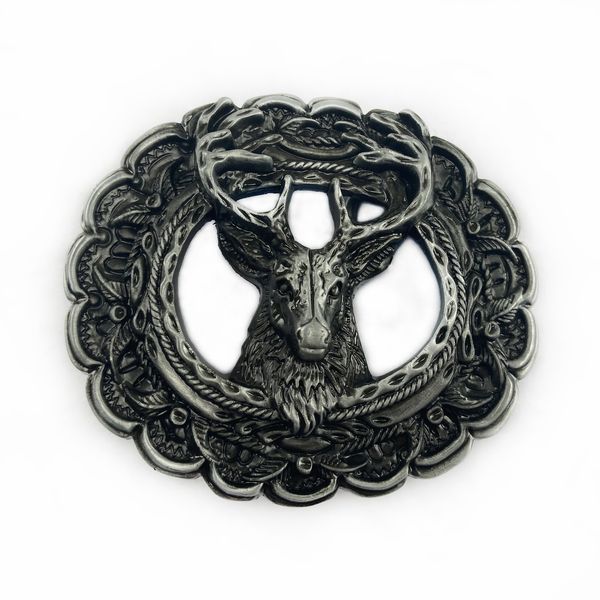 deer head western cowboy belt buckle for men waistband belt accessories, Slivery;black
deer head western cowboy belt buckle for men waistband belt accessories, Slivery;black