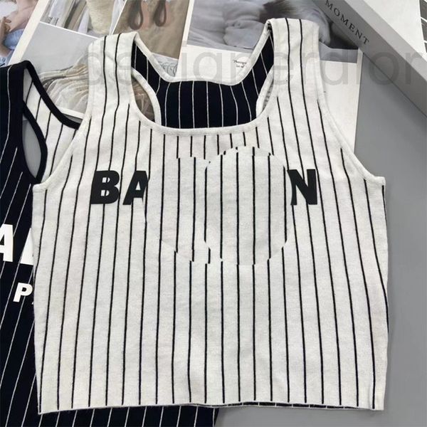 t-shirt women's t-shirt designer high version b's sleeveless knitting sling vertical stripe tank short waist 2022 new product, White
t-shirt women's t-shirt designer high version b's sleeveless knitting sling vertical stripe tank short waist 2022 new product, White