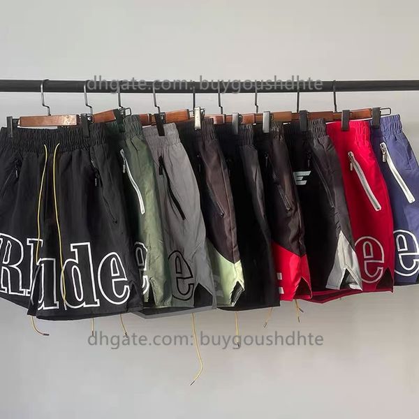 fast shipping rhude drawstring zip shorts rhude nylon mesh shorts for men women, White;black
fast shipping rhude drawstring zip shorts rhude nylon mesh shorts for men women, White;black