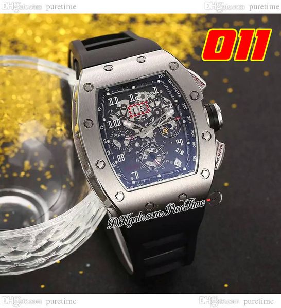 011 a21j automatic mens watch steel case skeleton dial big date black rubber strap 7 styles watches puretime g7, Slivery;brown
011 a21j automatic mens watch steel case skeleton dial big date black rubber strap 7 styles watches puretime g7, Slivery;brown