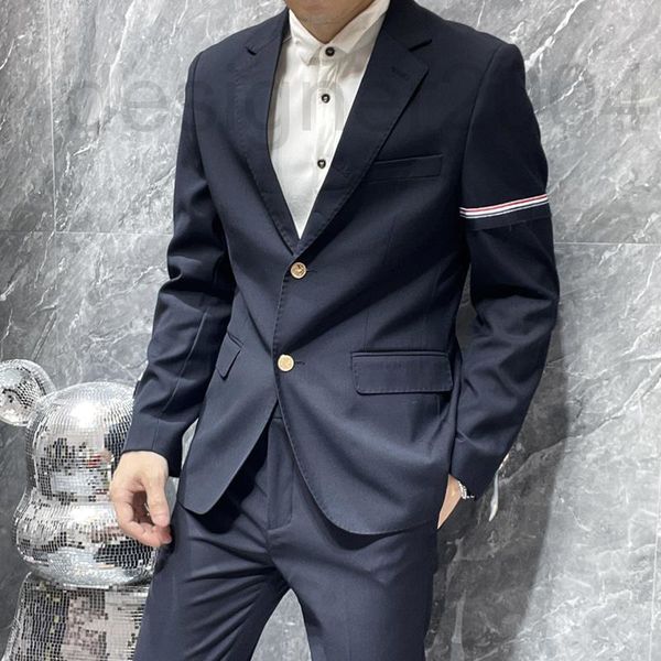 men's suits & blazers designer business casual suit 2022 spring and autumn new fashion brand tb single sleeve ribbon men's slim ja, White;black
men's suits & blazers designer business casual suit 2022 spring and autumn new fashion brand tb single sleeve ribbon men's slim ja, White;black