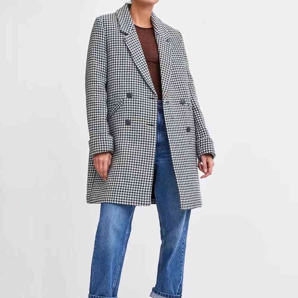women's down parkas xikom 2021 winter women houndstooth pockets double breasted office lady coat female vintage loose casual warm ladie, Black
women's down parkas xikom 2021 winter women houndstooth pockets double breasted office lady coat female vintage loose casual warm ladie, Black
