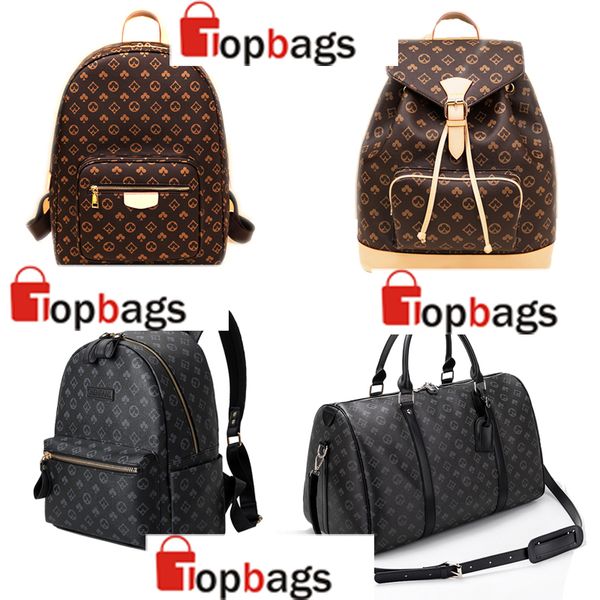 designers backpack duffel bags men brown flower pvc gold zipper luxury carry luggage overnight women travel bag fashion duffle backpacks