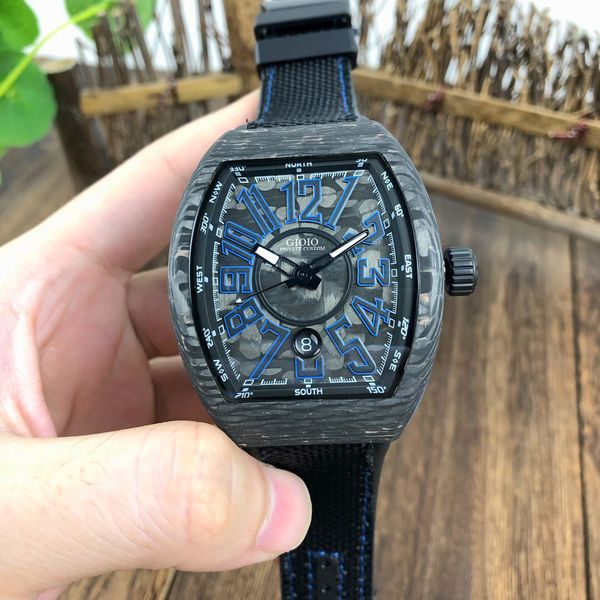 mens watch canvas leather green blue black fiber carbon automatic mechanical watch, Slivery;brown
mens watch canvas leather green blue black fiber carbon automatic mechanical watch, Slivery;brown
