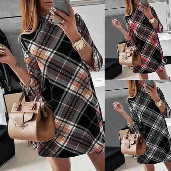 casual dresses autumn and winter fashion women's trendsetter long sleeve printed skirt gqdg, Black;gray
casual dresses autumn and winter fashion women's trendsetter long sleeve printed skirt gqdg, Black;gray