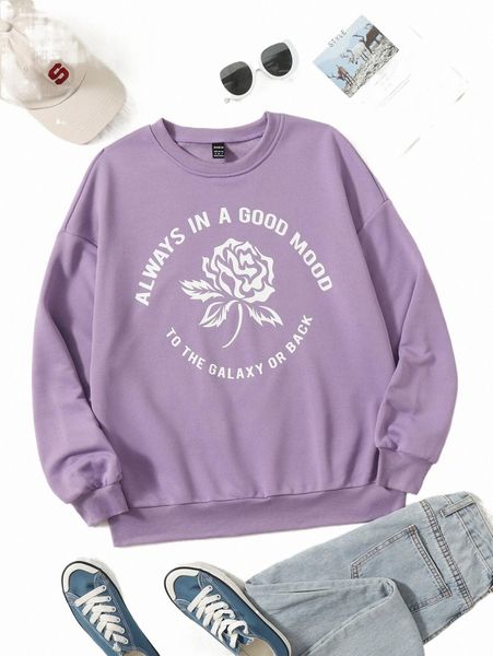 women's hoodies & sweatshirts floral & slogan graphic sweatshirt c8eu#, Black
women's hoodies & sweatshirts floral & slogan graphic sweatshirt c8eu#, Black