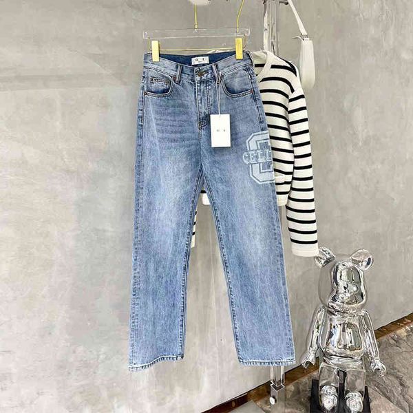 women's jeans ce large standard denim pants waist thin straight female summer c5rh, Blue
women's jeans ce large standard denim pants waist thin straight female summer c5rh, Blue