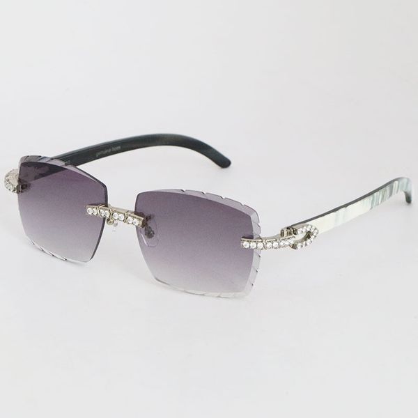 new design diamond sunglasses square shape face rimless 8200757 womans designer golden 18k original white inside black buffalo horn glasses, White;black
new design diamond sunglasses square shape face rimless 8200757 womans designer golden 18k original white inside black buffalo horn glasses, White;black