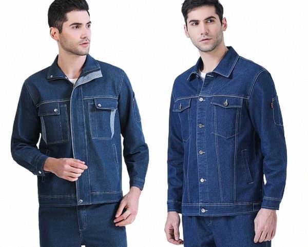 men's tracksuits men's tracksuits combed cotton double-layer long sleeved labor protection washed denim electric welding auto repa, Gray
men's tracksuits men's tracksuits combed cotton double-layer long sleeved labor protection washed denim electric welding auto repa, Gray