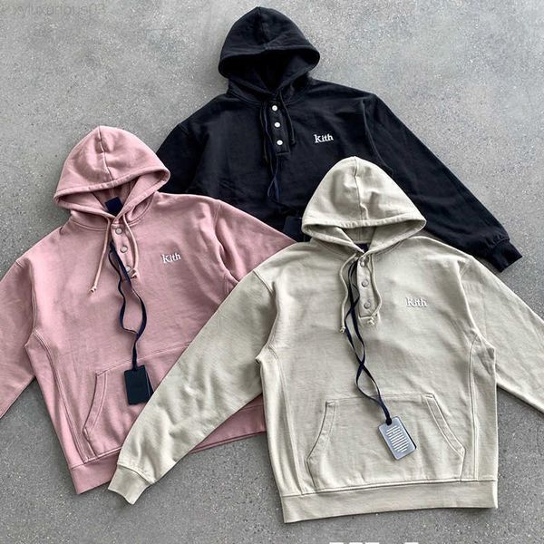 hoodie 2021ss fashion brand kith autumn placket button letter hooded sweater high gram heavy coat, Black
hoodie 2021ss fashion brand kith autumn placket button letter hooded sweater high gram heavy coat, Black