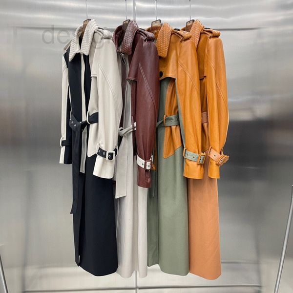 women's leather & faux designer 2021 winter new korean version slim long sleeve lapel contrast leather sheep skin trench coat splicing, Black
women's leather & faux designer 2021 winter new korean version slim long sleeve lapel contrast leather sheep skin trench coat splicing, Black