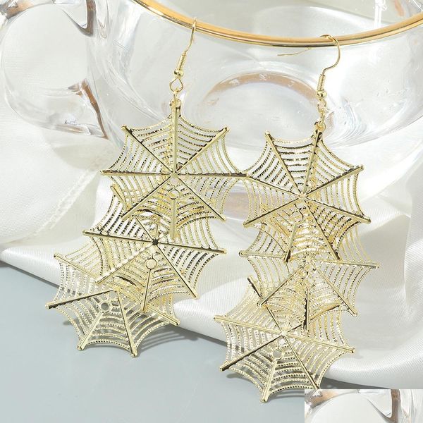 charm 6pcs/set european and american fashion halloween hollow long earrings exaggerated funny spider web drop delivery 20 yummyjewelry dhdrp, Golden
charm 6pcs/set european and american fashion halloween hollow long earrings exaggerated funny spider web drop delivery 20 yummyjewelry dhdrp, Golden