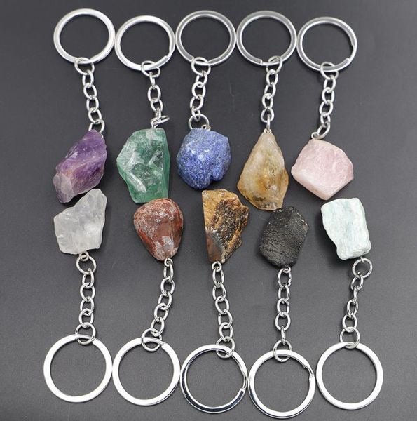 natural raw irregular stone key rings gem quartz fluorite amethyst pendants keychain charms diy jewelry making keyholder accessorie, Slivery;golden
natural raw irregular stone key rings gem quartz fluorite amethyst pendants keychain charms diy jewelry making keyholder accessorie, Slivery;golden