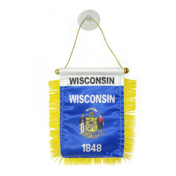 wisconsin mini flag banner 10x15 cm premium polyester pennant with suction cup for home office door decor
wisconsin mini flag banner 10x15 cm premium polyester pennant with suction cup for home office door decor