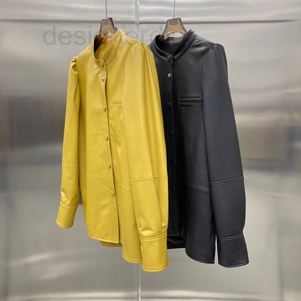 women's leather & faux designer early spring 2022 new leather sheepskin luxurious coat loose version medium long round neck sleeve wome, Black
women's leather & faux designer early spring 2022 new leather sheepskin luxurious coat loose version medium long round neck sleeve wome, Black