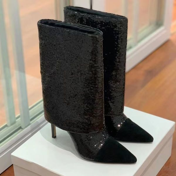 womens check stretch knit sock stiletto heels boots over the knee boots for party woman luxury fall winter designer pointed toes slip-on fas, Black
womens check stretch knit sock stiletto heels boots over the knee boots for party woman luxury fall winter designer pointed toes slip-on fas, Black