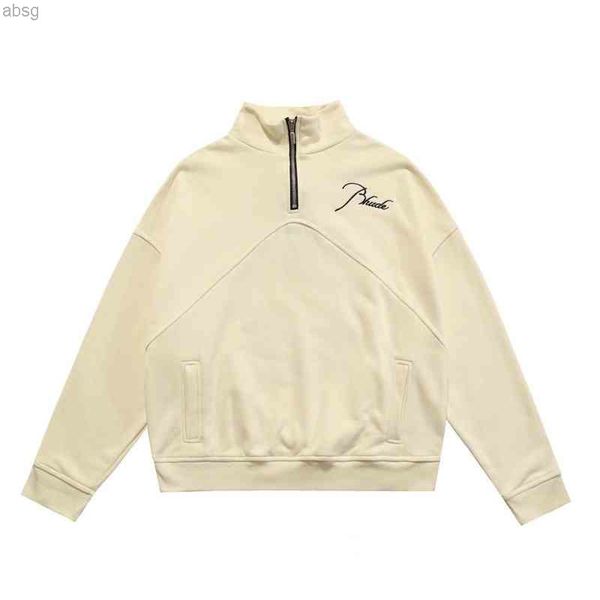 hoodie sogd rhude autumn winter stand collar half zipper embroidered patchwork sweater niche high street pullover ins 2w1, Black
hoodie sogd rhude autumn winter stand collar half zipper embroidered patchwork sweater niche high street pullover ins 2w1, Black