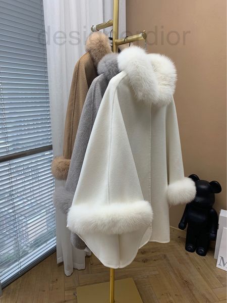 women's jackets designer m's new cloak hair collar cashmere water corrugated coat loose version women's fur dwgs, Black;brown
women's jackets designer m's new cloak hair collar cashmere water corrugated coat loose version women's fur dwgs, Black;brown