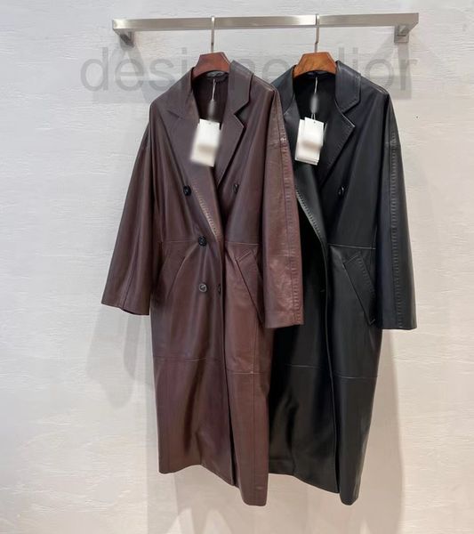 women's leather & faux designer maxmr classic 2022 early autumn new leather windbreaker temperament luxurious versatile coat sheepskin, Black
women's leather & faux designer maxmr classic 2022 early autumn new leather windbreaker temperament luxurious versatile coat sheepskin, Black