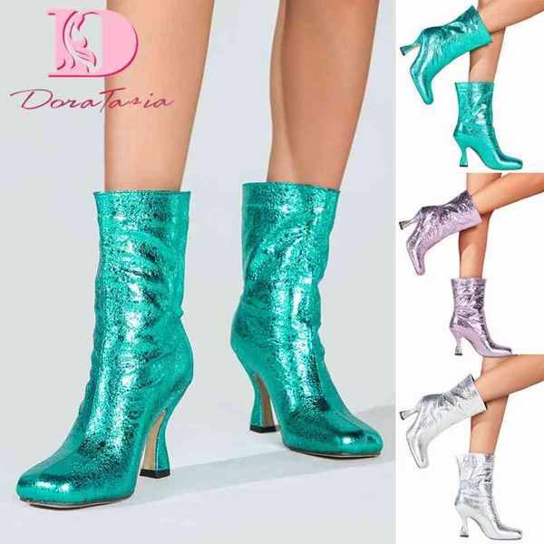 boots doratasia autumn new fashion women's ankle boots high heels elegant pleated ladies booties footwear shinyconcise woman shoes 2209, Black
boots doratasia autumn new fashion women's ankle boots high heels elegant pleated ladies booties footwear shinyconcise woman shoes 2209, Black
