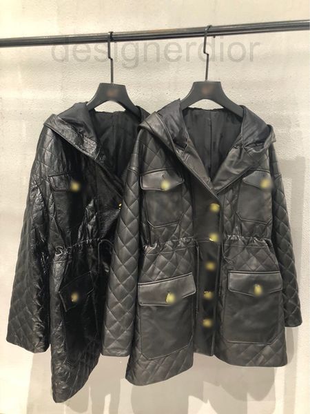 women's leather & faux designer 2021 autumn and winter high-end new small fragrance mid ancient sheepskin plaid drawstring waist cotton, Black
women's leather & faux designer 2021 autumn and winter high-end new small fragrance mid ancient sheepskin plaid drawstring waist cotton, Black