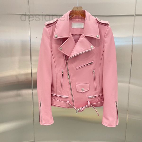 women's leather & faux designer autumn 2021 pink leather jacket motorcycle new zealand first layer sheep skin women's short coat t, Black
women's leather & faux designer autumn 2021 pink leather jacket motorcycle new zealand first layer sheep skin women's short coat t, Black