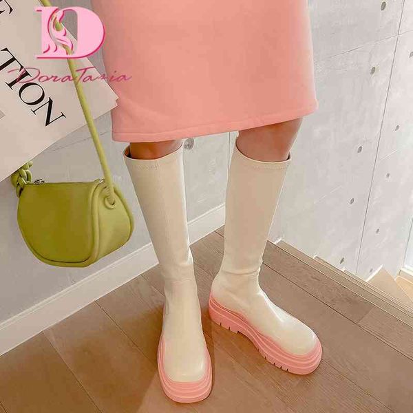 boots doratasia 2021 autumn fashion women's mid calf boots ladies brand chunky heels platform boots for women motorcycle casual shoes 2, Black
boots doratasia 2021 autumn fashion women's mid calf boots ladies brand chunky heels platform boots for women motorcycle casual shoes 2, Black