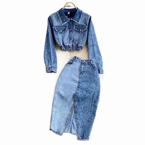 work dresses work dresses locomotive edge lapel single-breasted denim jacket women's two-piece suit high waist mid-length split hip ski, White;black
work dresses work dresses locomotive edge lapel single-breasted denim jacket women's two-piece suit high waist mid-length split hip ski, White;black