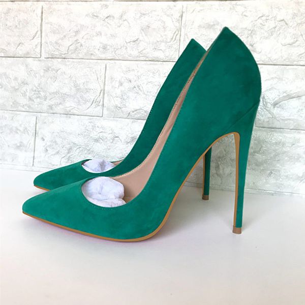 classic women shoes fashion solid green flock pointed toe red bottoms high heels chic wedding shoes ladies sythenic suede new designer stile, Black
classic women shoes fashion solid green flock pointed toe red bottoms high heels chic wedding shoes ladies sythenic suede new designer stile, Black