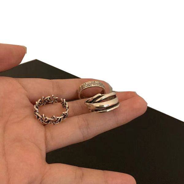 adjustable women band ring roman numerals 3 in 1 ring fashion set men model vintage aesthetic retro style, Silver
adjustable women band ring roman numerals 3 in 1 ring fashion set men model vintage aesthetic retro style, Silver