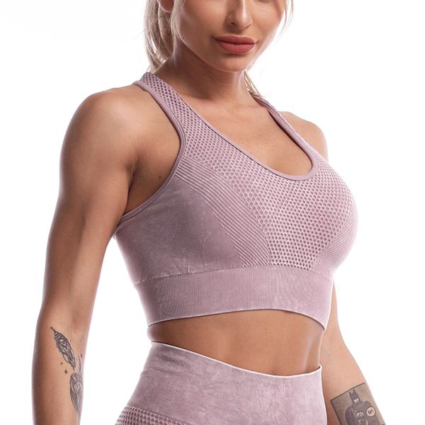 explosive seamless sports bra mesh hollow breathable yoga vest women's fitness running breathable underwear
explosive seamless sports bra mesh hollow breathable yoga vest women's fitness running breathable underwear