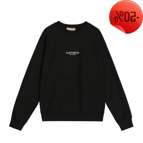 2022 winter fog double line sentials fashion brand american high street casual loose fog round neck sweater for men and women, Black
2022 winter fog double line sentials fashion brand american high street casual loose fog round neck sweater for men and women, Black