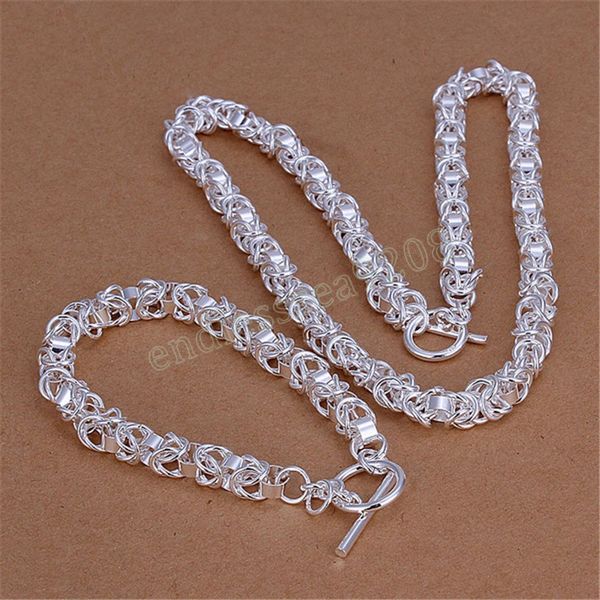 fashion silver bracelets necklace jewelry set for men women classic circle chain fashion party christmas gifts 45cm
fashion silver bracelets necklace jewelry set for men women classic circle chain fashion party christmas gifts 45cm