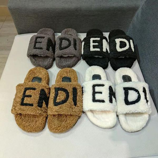 2022 women wool slides slippers luxury designer winter fur fluffy furry warm letters classic sandals increased thick sole for warmth slipper, Black
2022 women wool slides slippers luxury designer winter fur fluffy furry warm letters classic sandals increased thick sole for warmth slipper, Black