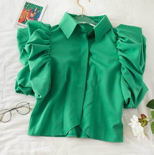 2022 blusas de mujer summer shirts woman clothes elegnt blouses women puff sleeve vintage shirt korean blouse fashion crop, White
2022 blusas de mujer summer shirts woman clothes elegnt blouses women puff sleeve vintage shirt korean blouse fashion crop, White