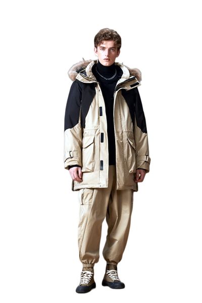 north winter new men down coats warm thicken puffer jackets men's casual parka overcoat patchwork long hooded windbreaker windproof 502, Black
north winter new men down coats warm thicken puffer jackets men's casual parka overcoat patchwork long hooded windbreaker windproof 502, Black