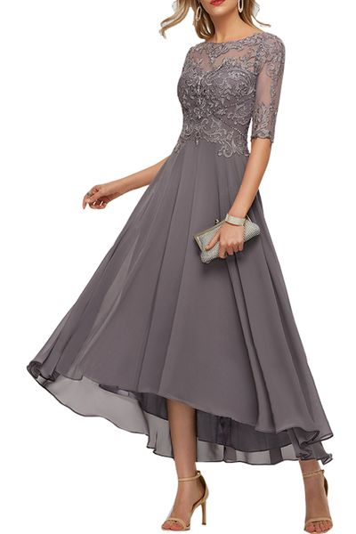 plus size mother of the bride dresses lace applique 3/4 sleeves tea length wedding guest gowns formal evening dress, White;pink
plus size mother of the bride dresses lace applique 3/4 sleeves tea length wedding guest gowns formal evening dress, White;pink