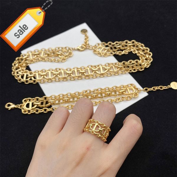 luxury designer necklaces for women d family / di cd letter pig nose gold plated net red fashion bracelet ring set, Silver
luxury designer necklaces for women d family / di cd letter pig nose gold plated net red fashion bracelet ring set, Silver