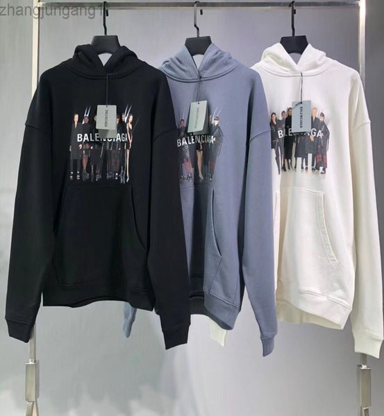222ss designer paris balanciagas hoodie men and women spring and autumn trend handsome loose sports long sleeve, Black
222ss designer paris balanciagas hoodie men and women spring and autumn trend handsome loose sports long sleeve, Black